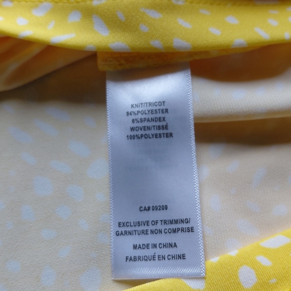 Cleo Yellow Polka Dot Ruffle Top - Picture 6 of 7